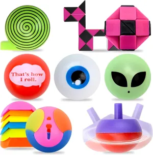Bulk Toys - 1.38 Inch Mini Toys - 30 Pcs Prizes for Kids - Party Favors for Kids - Birthday Favors Tiny Kid Gifts - Pinata Stuffers Goody Bag Stuffers Easter Egg Fillers - Vending Machine Toys
