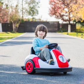 Bumper Car for Kids, 6V Electric Ride On with Safety Belt, 360° Spin, Baby Bumper Car with Music & Horn, Birthday Gift for Boys & Girls 3  Years, Red