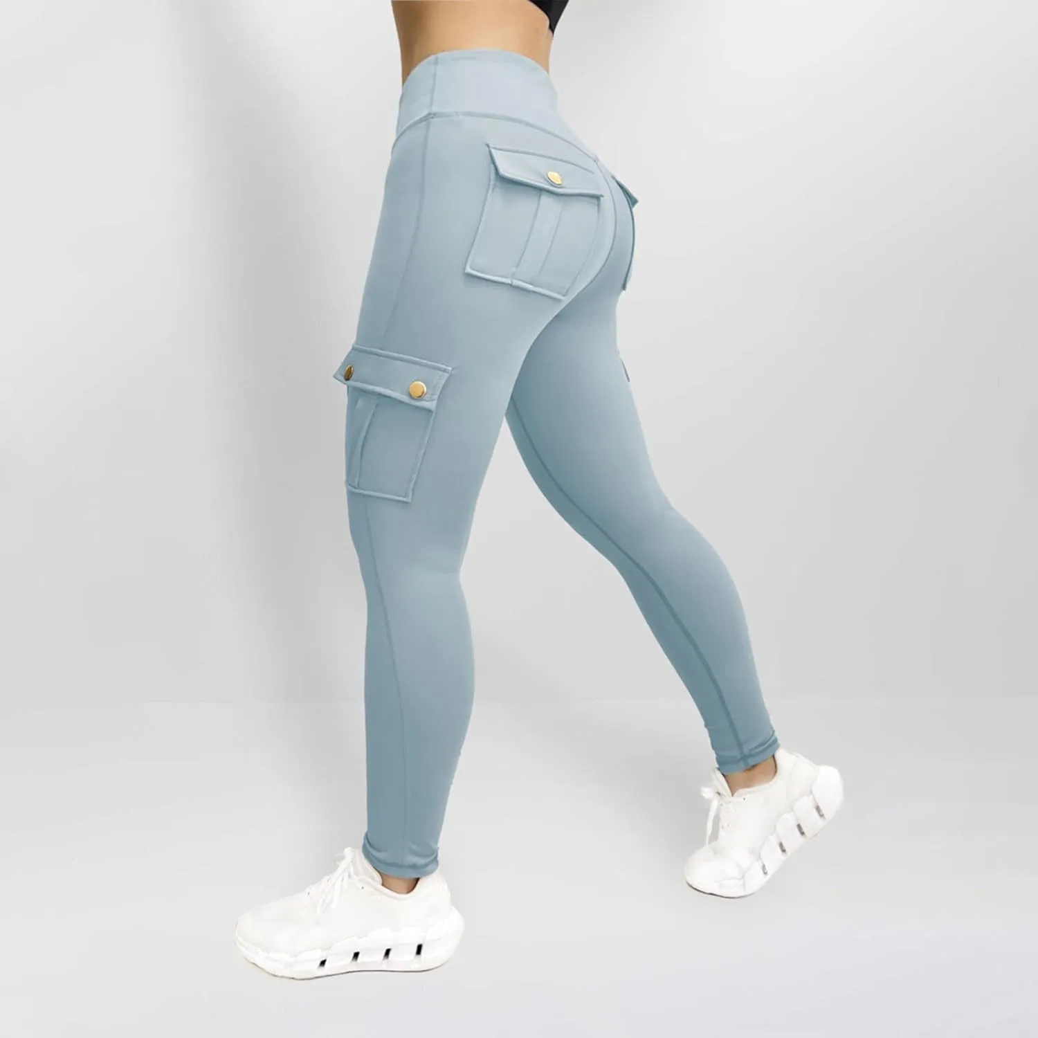 Butt Lifting Leggings for Women 2024 Fashion Flare Cargo Gym Workout Leggings High Waist Seamless Yoga Baggy Pants