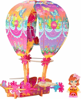 Butterfly Hot Air Balloon | Build-Your-Own Magical Adventure Play Set, Kids 3D Puzzle Toy - STEM Girl Toys Ages 6-7 and Up (135  Pieces)