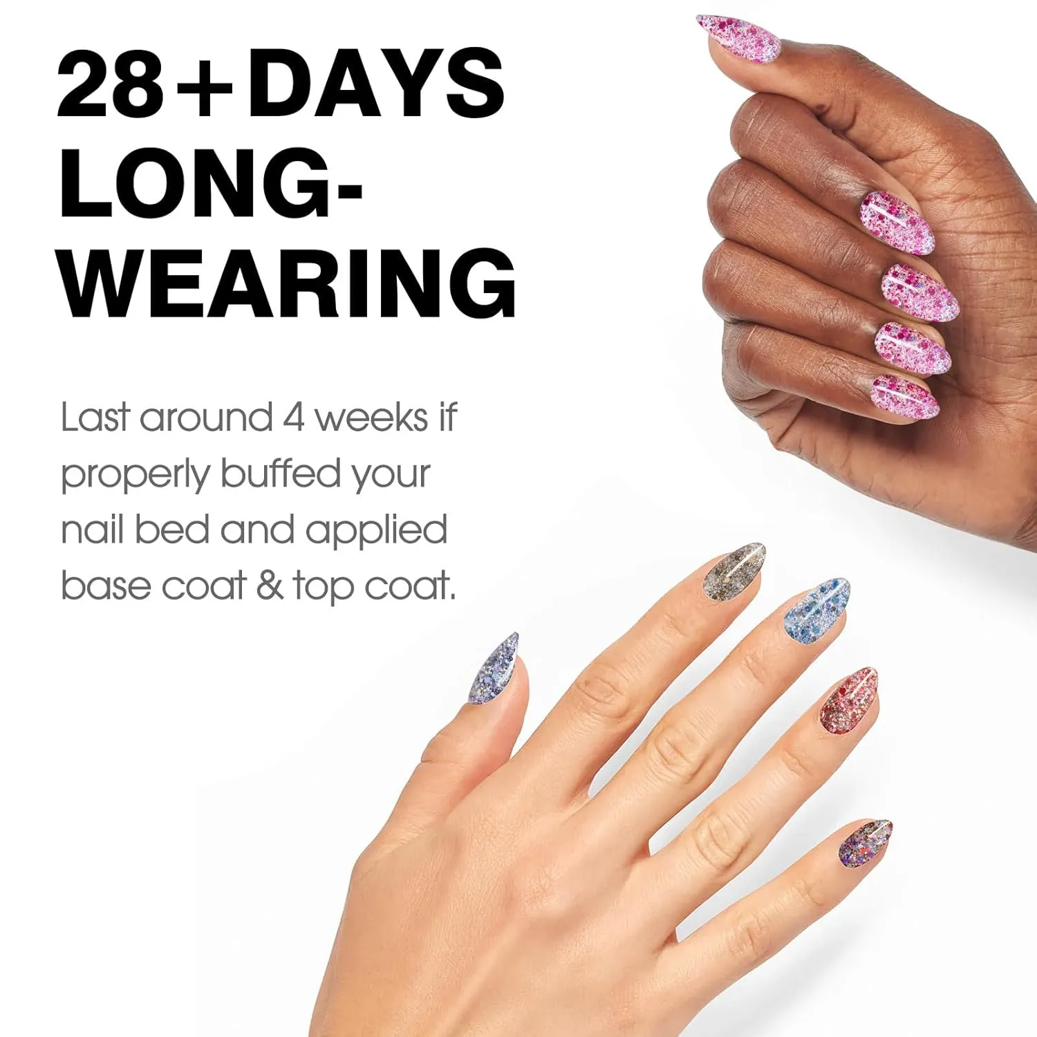 CANNI Gel Polish Glitter Gel Nail Polish Set, 8 Colors Glitter Nail Gel, Shiny Blue Red Brown Glitter Gel Polish U V LED Soak Off Manicure Glitz Flash Gel Series Kit Gift for Women Girls