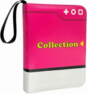 Card Binder Collection Trading Albums Fits 400/900 Cards with 50 Removable Sleeves, for MTG,TCG, Game Sport Cards Album Holder With Zipper Gifts for Boys and Girls (400, pink)