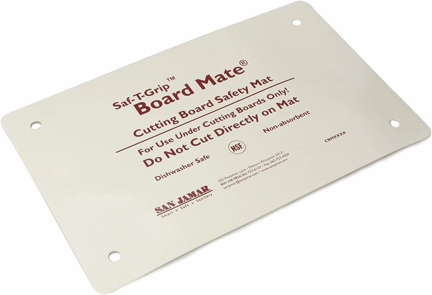 Carlisle FoodService Products CBM1016 Saf-T-Grip Board-Mate Nonslip Cutting Board Mat, 16" Width x 10" Height (Pack of 1)