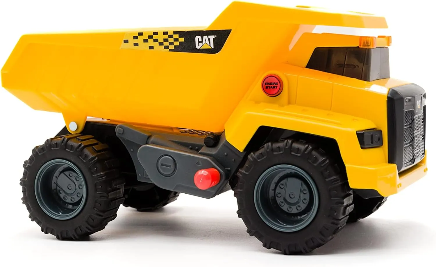 CAT Construction Toys, Power Haulers 2.0 Dump Truck, Realistic Lights and Sounds, Motion Drive Technology, Working Features, & Realistic Construction Experience.