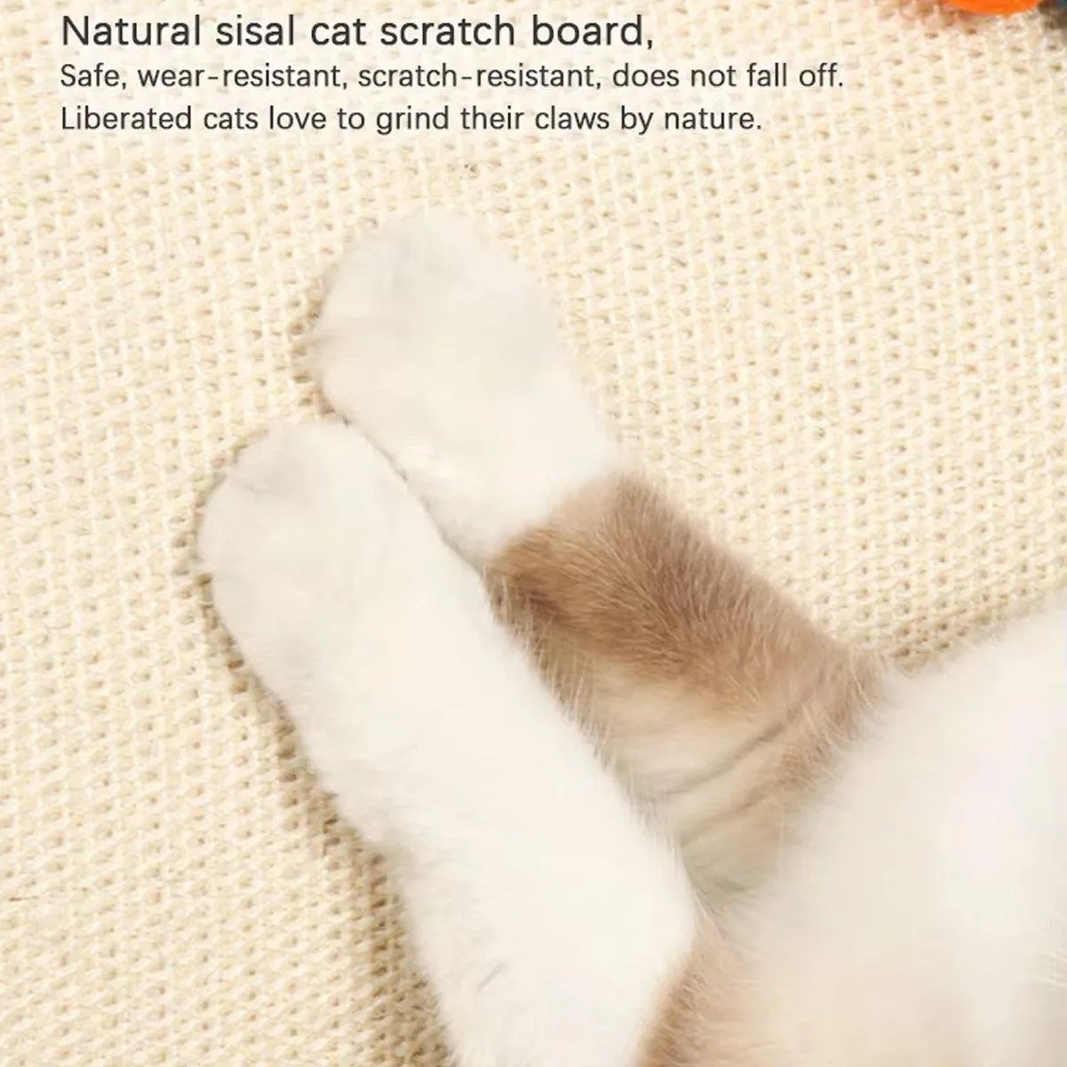 Cat House Tent Sisal Scratch Board Cat Villa Pet Nest With Double-Sided Mat