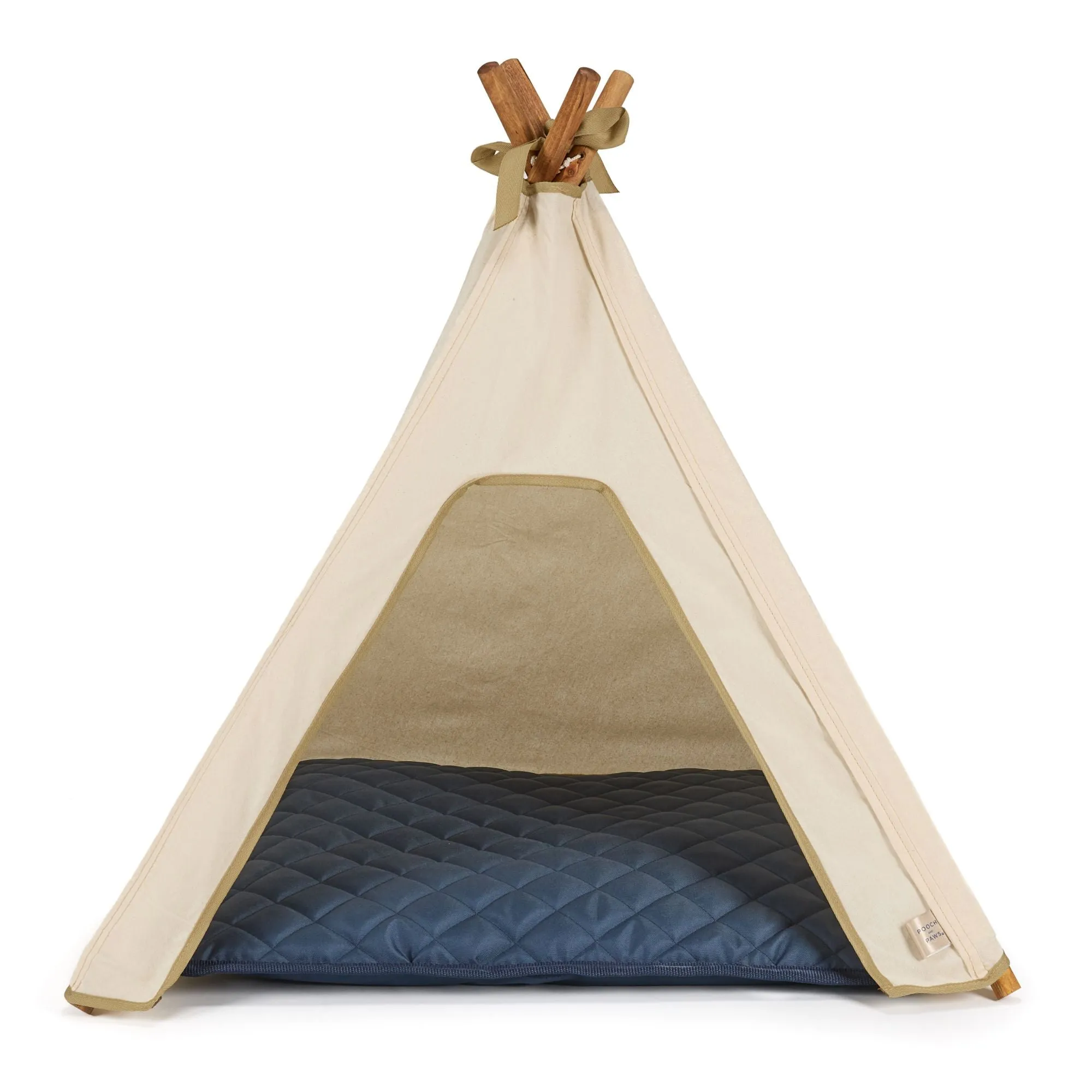 Cat Tent - Indoor Cat Teepee Tent - Cotton (Natural)