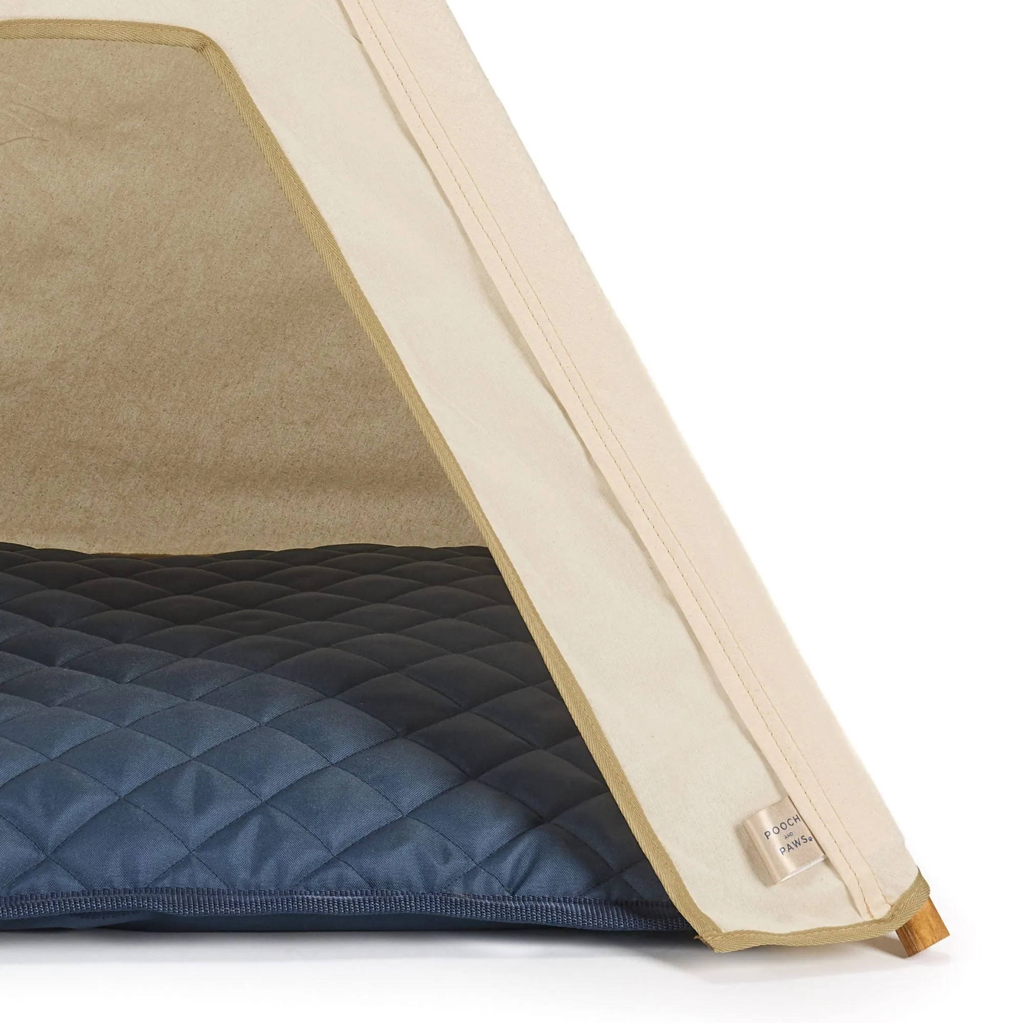 Cat Tent - Indoor Cat Teepee Tent - Cotton (Natural)