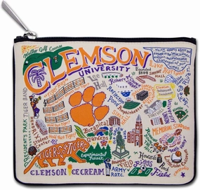Catstudio Zipper Pouch, Clemson University Travel Toiletry Bag, 5 x 7, Ideal Makeup Bag, Dog Treat Pouch, or Purse to Organize Supplies for Grads & Alumni
