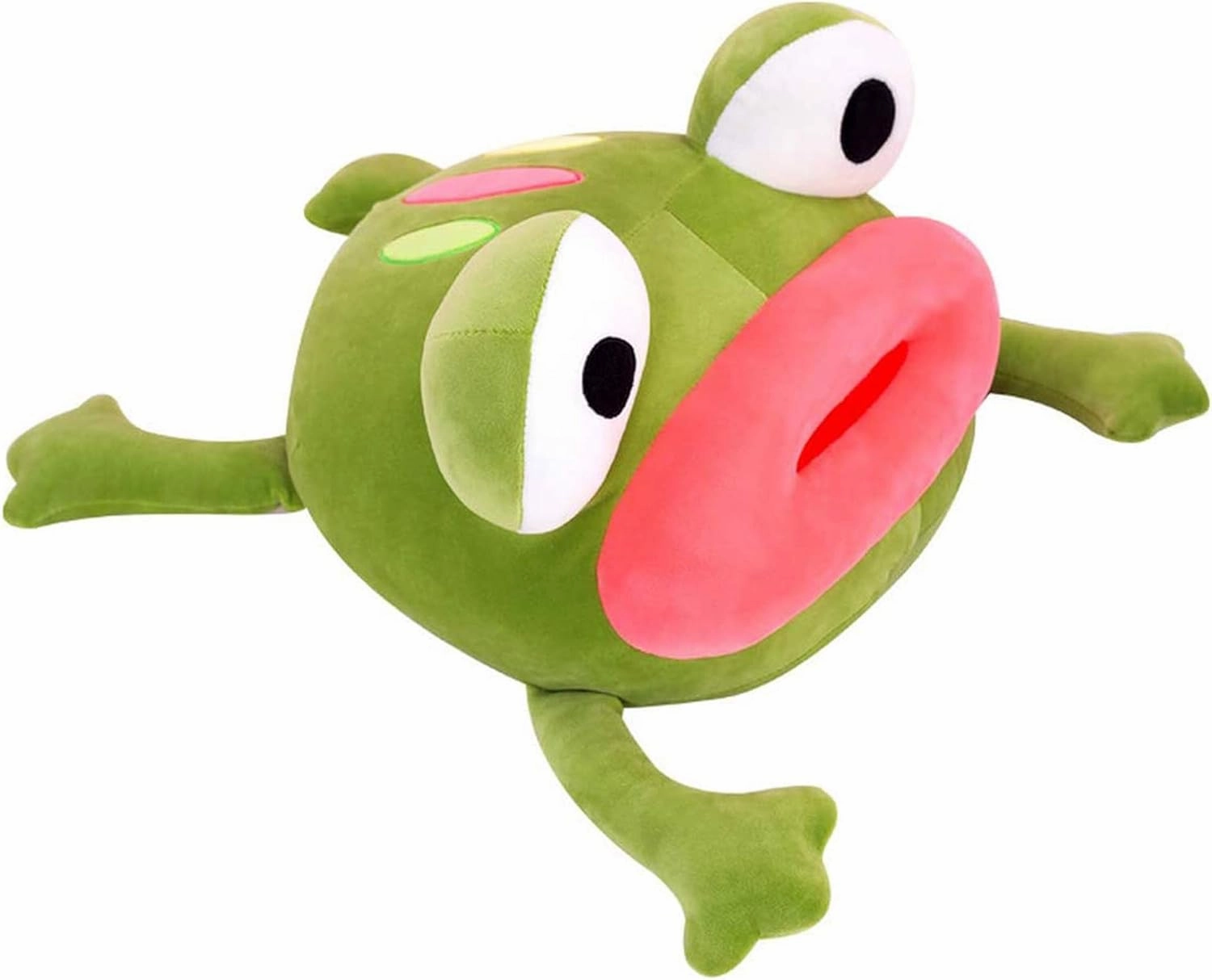 CAZOYEE Soft Frog Plushies Gifts for Girls Boys, Frog Snuggly Hugging Pillow, Cuddly Stuffed Animals Decoration,10"
