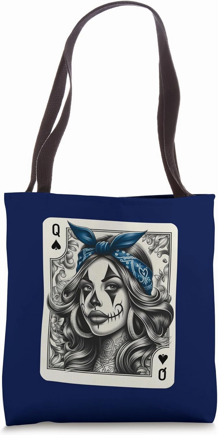 Chicana Chicano Shirt Camisa Cute Chicano Tattoo Art Clown Tote Bag