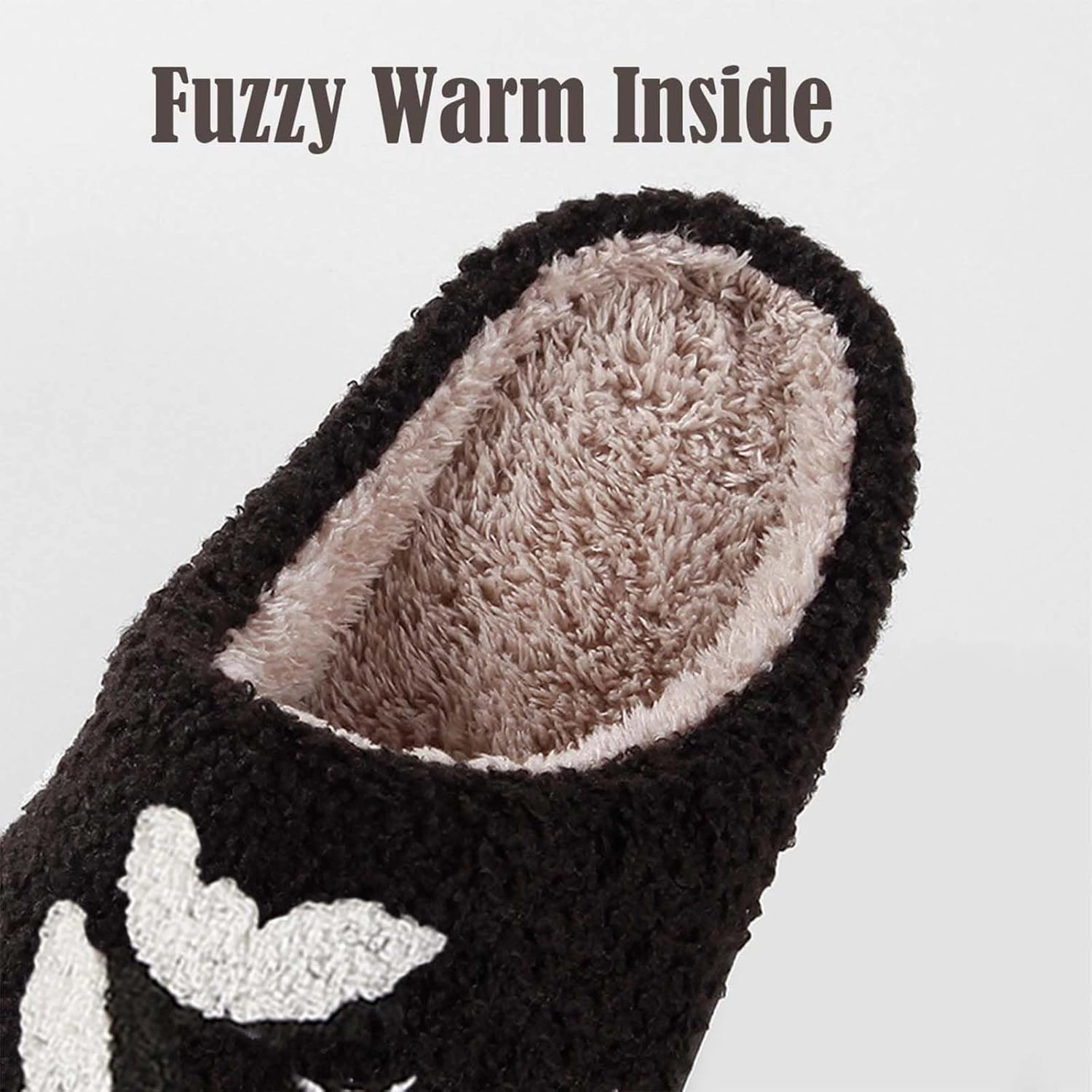 Christmas Slippers For Women Men Indoor Soft Warm Cotton Bedroom Reindeer Slippers House Memory Foam Slippers Cozy Fluffy Fall Winter Home Slippers