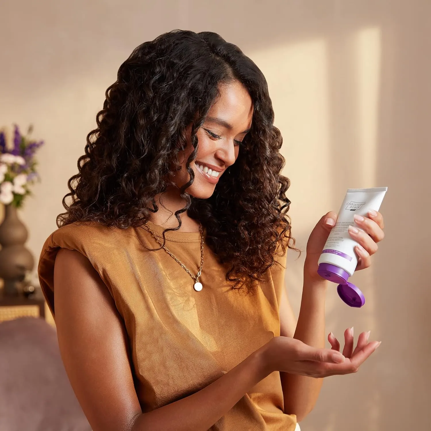Christophe Robin Luscious Curl Defining Butter With Kokum Butter for Textured Hair and Frizz-Free Finish and Shine 5 fl. oz