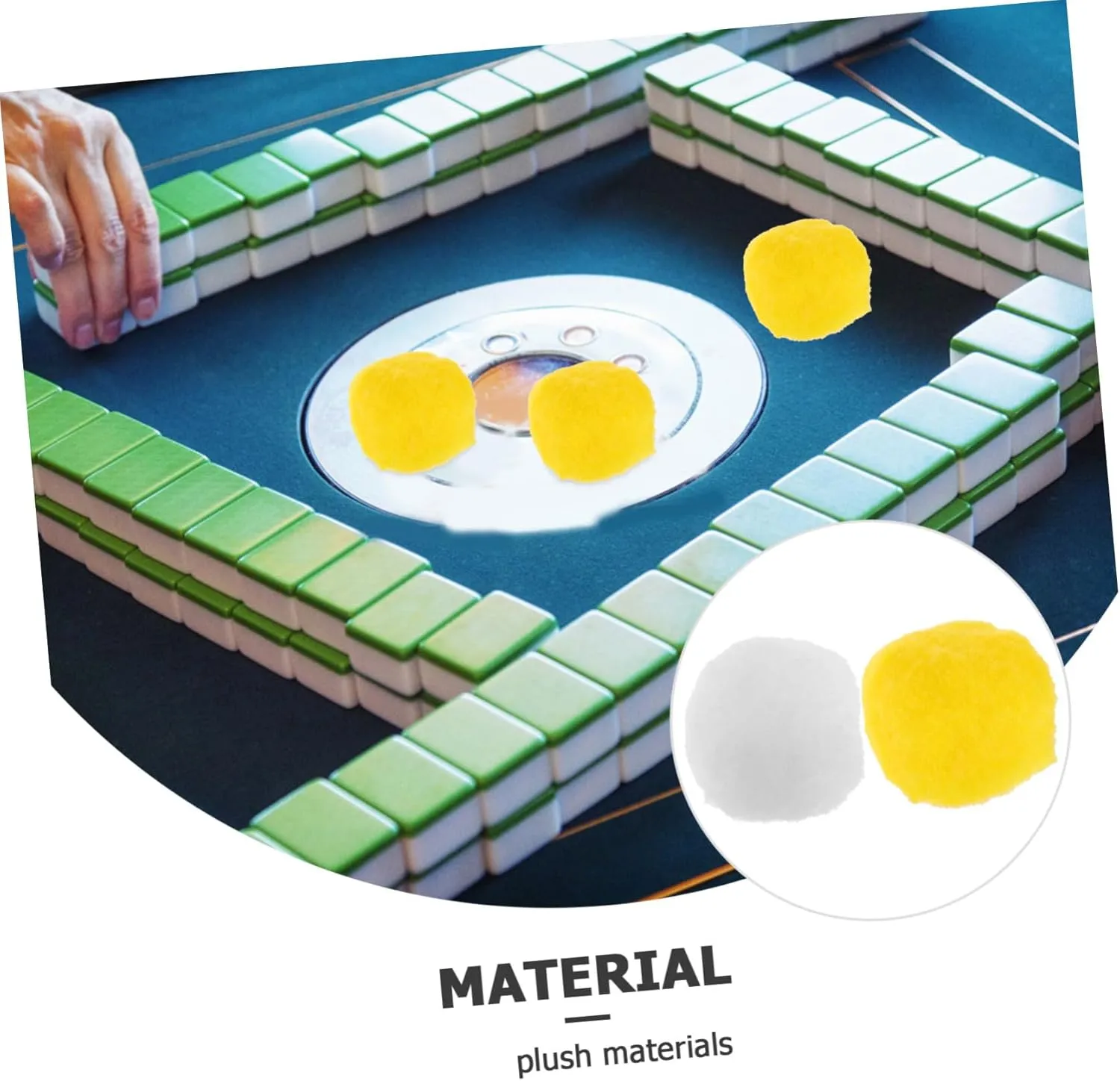 Cleaning Ball Mahjong Tiles Table with Only Accessory Large Mahjong Machine Washing Balls Mahjong Ball