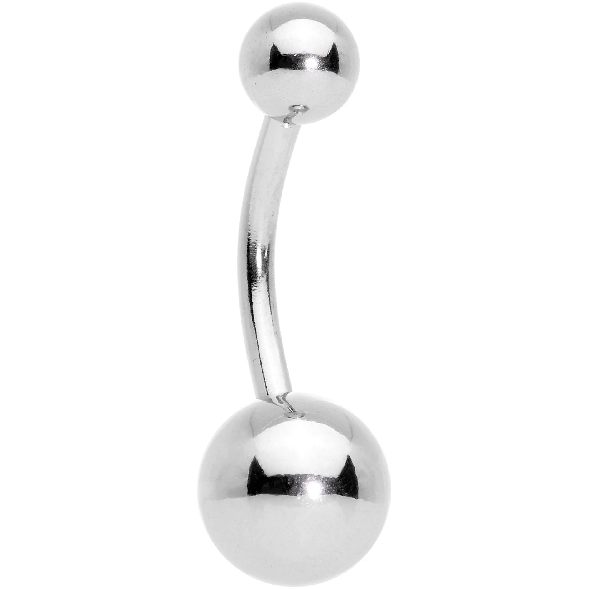 Clear Gem Blue Faux Druzy Crescent Moon Belly Ring Set