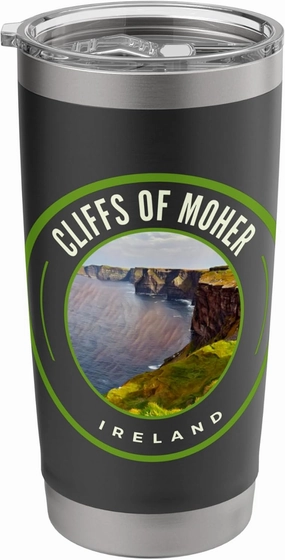 Cliffs of Moher Ireland Irish Cute Tops, Tees, & Gear Items Stainless Steel Insulated Tumbler