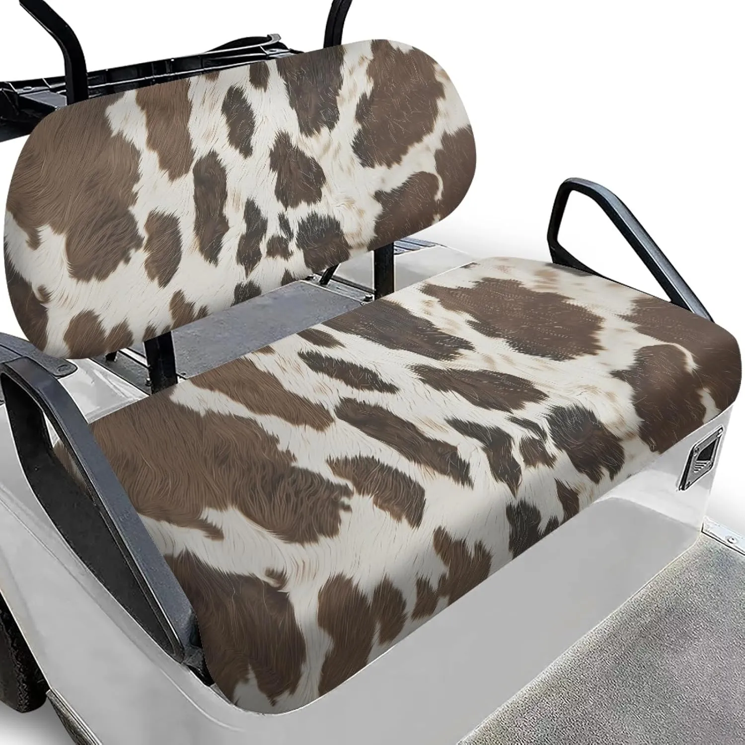CLOHOMIN 2pcs Golf Cart Seat Bottom Cushion Back Rest Cover for Club Car Sports Golf Travel Sports Golf Cart Seat Cover