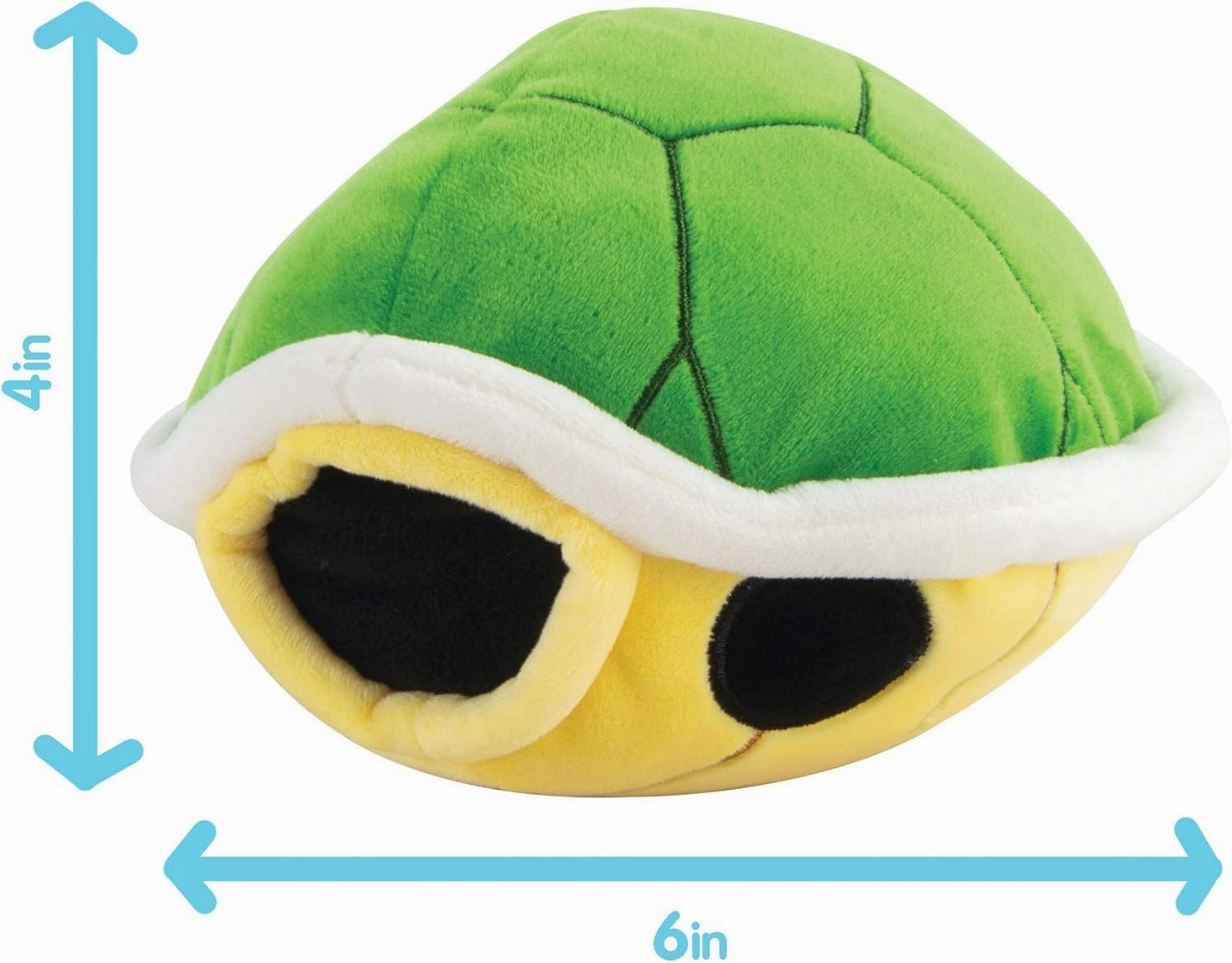 Club Mocchi-Mocchi- Mario Kart Plush - Green Shell Plushie - Squishy Mario Toys and Cute Stuffed Animals - Gaming Room Decor - Video Game Collectibles - 6 Inch