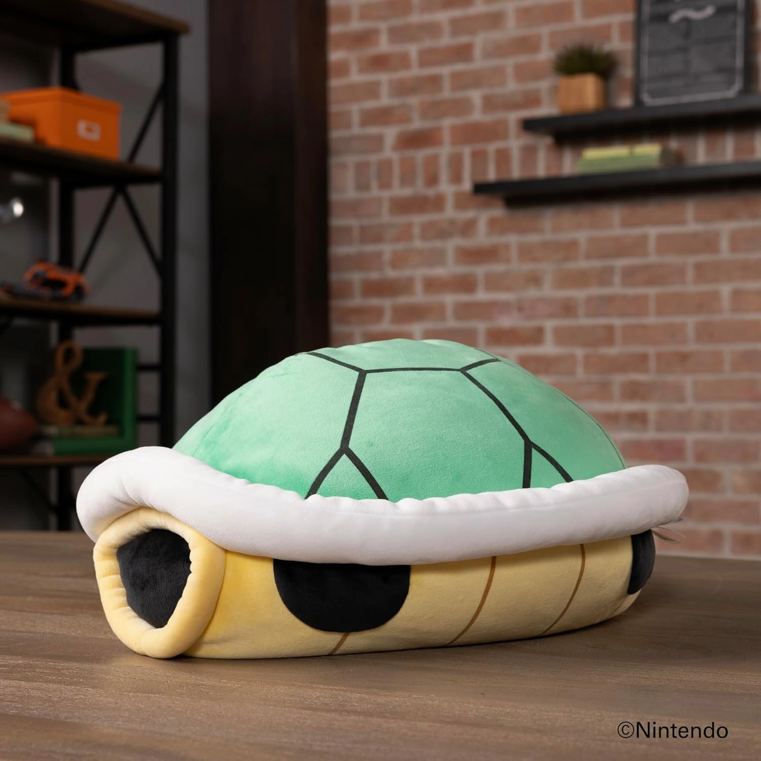 Club Mocchi Mocchi- Mario Kart Plushies - Green Shell Plushie - Squishy Mario Toys and Cute Stuffed Animals - Gaming Room Decor - Video Game Collectibles - 15 Inch