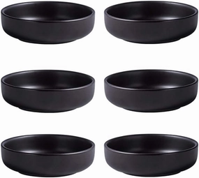 Colias Wing 3.5 Inch Simple Style Single Color Pattern Stylish Design Multipurpose Porcelain Side Dish Bowl Seasoning Dishes Soy Dipping Sauce Dishes-Set of 6