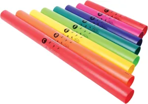 Constructive Playthings Boomwhackers Music Tubes, C to C Scale Musical Sound Tube, Classroom Instruments for Kids, Diatonic Set of 8