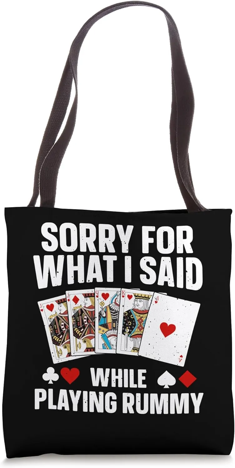 Cool Rummy Design For Men Women Card Game Gin Rummy Lovers Tote Bag