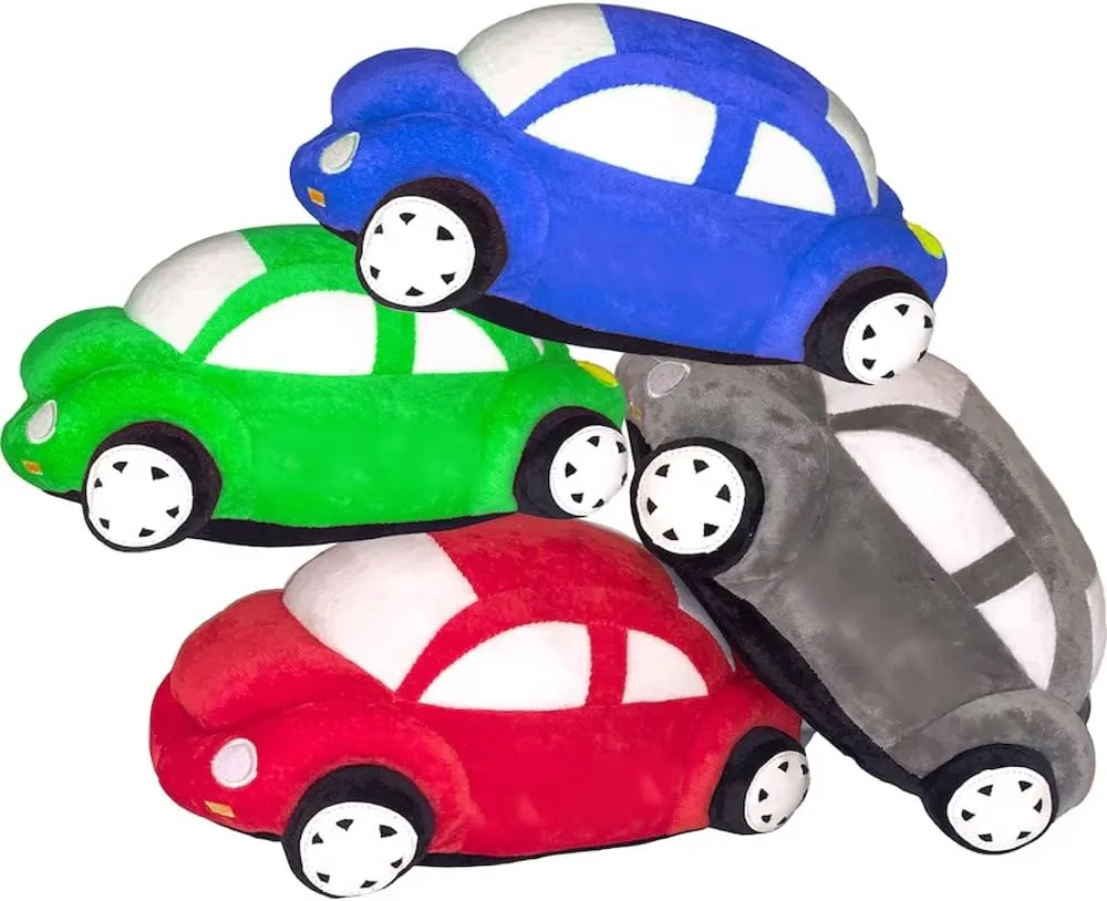 Costume Agent Toy Car Plush Beetle Bug Toy Soft Stuffed Pillow - Soft & Cuddly Decorative Cushion for Kids