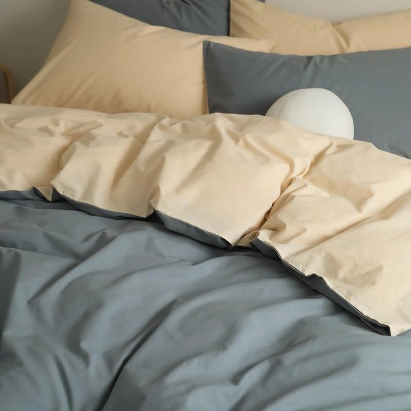 Cotton Chic Quilt Cover 3 Pieces Bedding Set 1 Duvet Cover 2 Pillowcases Solid Color Ultra Soft 3 Pieces Bedding Duvet Cover with Zipper Closure (Color : K, Size : King 220X230cm(86X90inch)) (B Twin