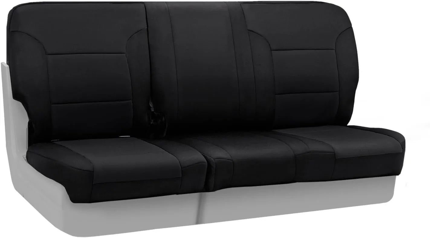 Coverking Custom Fit Center 60/40 Bench Seat Cover for Select Toyota Highlander Models - Neosupreme Solid (Black)