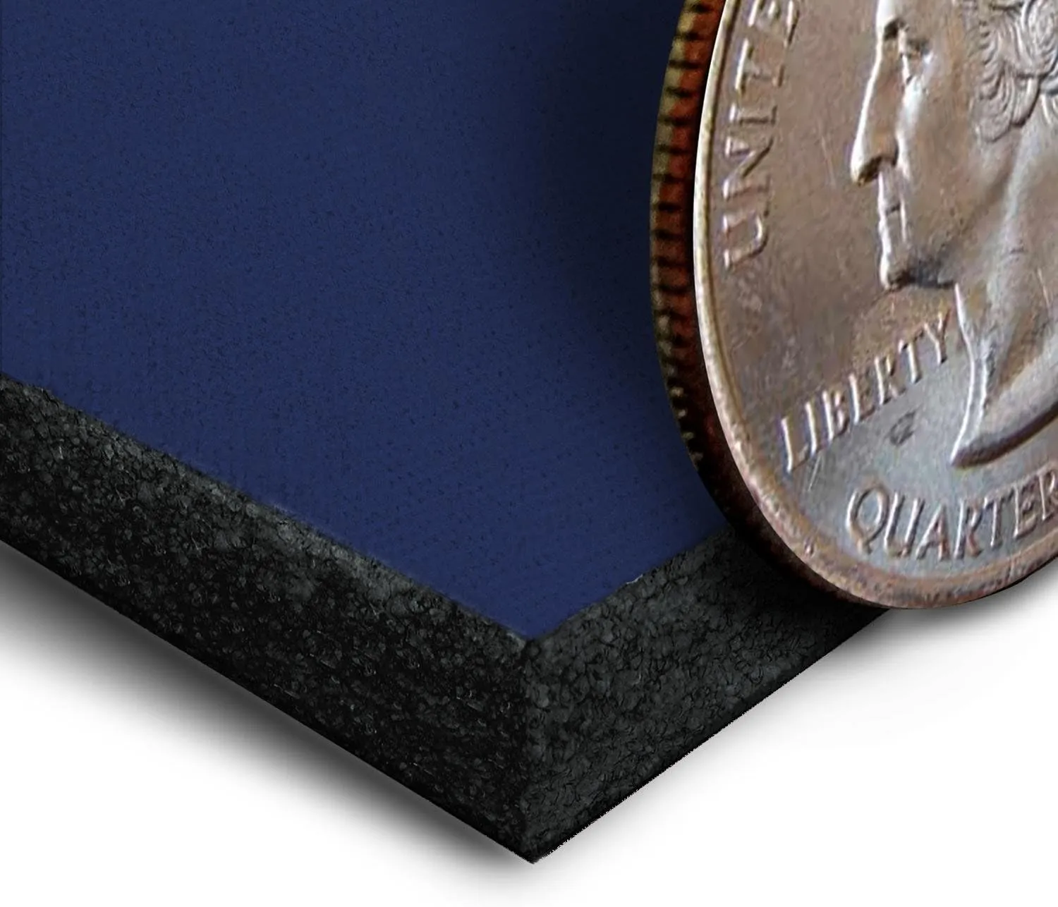 Coverking Rear Solid Bench Custom Fit Seat Cover for Select Ram Models - Neosupreme (Navy Blue with Black Sides)