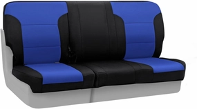 Coverking Custom Fit Center 60/40 Bench Seat Cover for Select Toyota Highlander Models - Neosupreme (Blue with Black Sides)