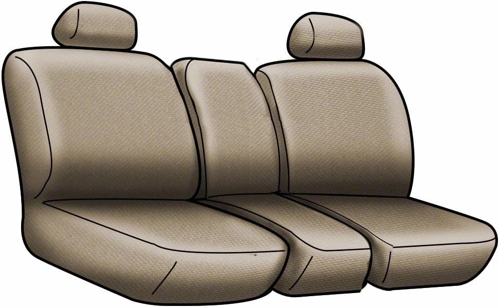 Coverking Custom Fit Front 40/20/40 Seat Cover for Select Ford F-150 Models - Neosupreme (Gray with Black Sides)