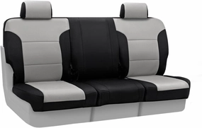 Coverking Custom Fit Front 40/20/40 Seat Cover for Select Ford F-150 Models - Neosupreme (Gray with Black Sides)