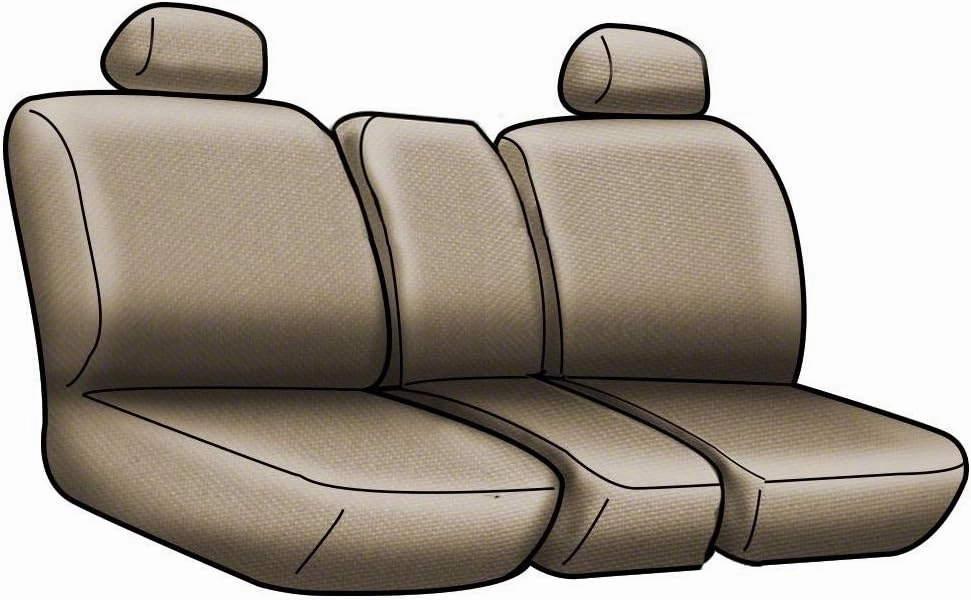 Coverking Custom Fit Front 40/20/40 Seat Cover for Select Ford F-150 Models - Neosupreme (Navy Blue with Black Sides)