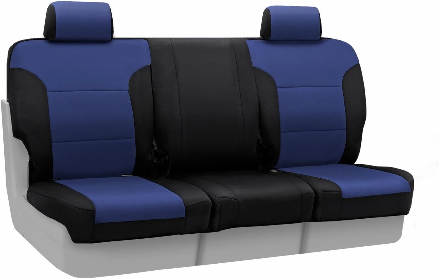 Coverking Custom Fit Front 40/20/40 Seat Cover for Select Ford F-150 Models - Neosupreme (Navy Blue with Black Sides)