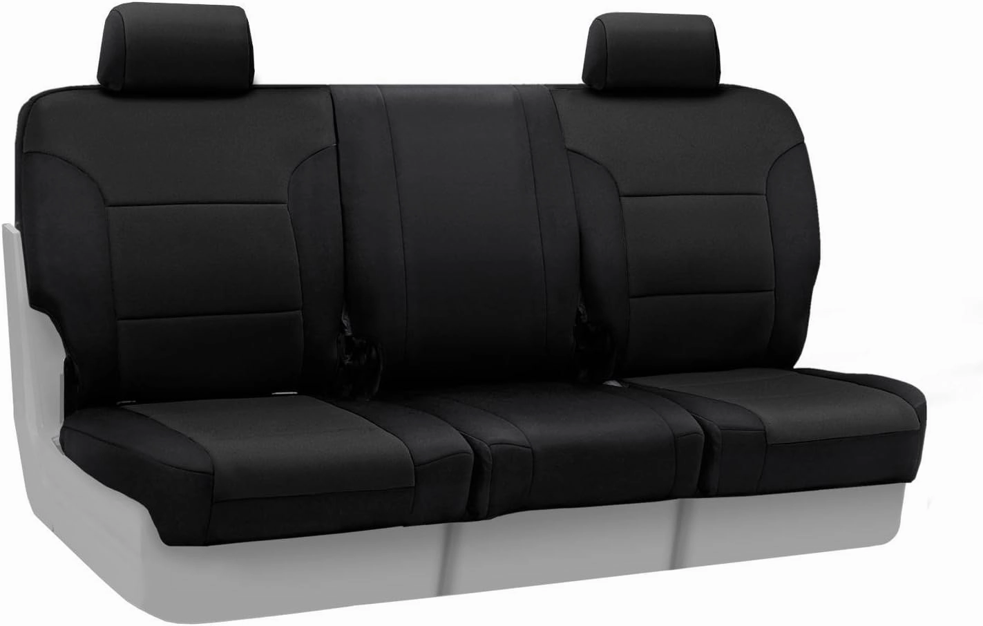 Coverking Custom Fit Front 40/20/40 Seat Cover for Select Ford F-250/350 Super Duty Models - Neoprene (Black)