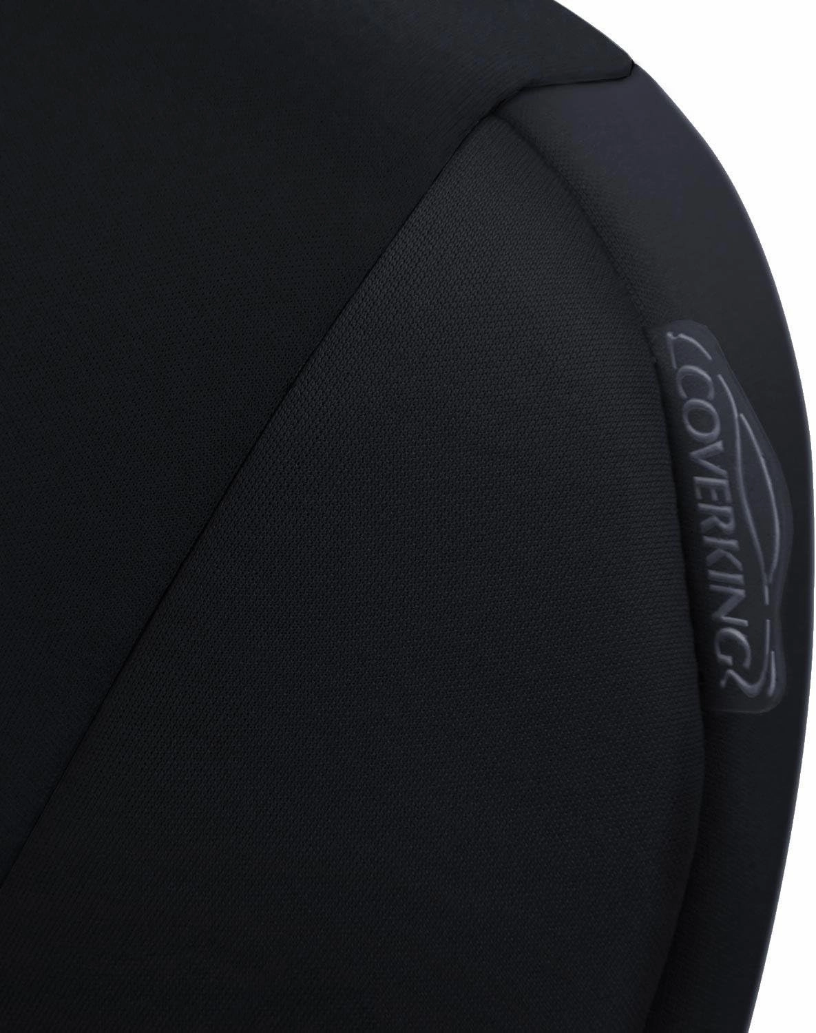 Coverking Custom Fit Front 40/20/40 Seat Cover for Select GMC Sierra 1500/2500 Models - Neosupreme Solid (Black)