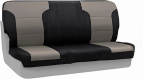 Coverking Custom Fit Front Bench Seat Cover for Select Chevrolet Models - Neosupreme (Charcoal with Black Sides)