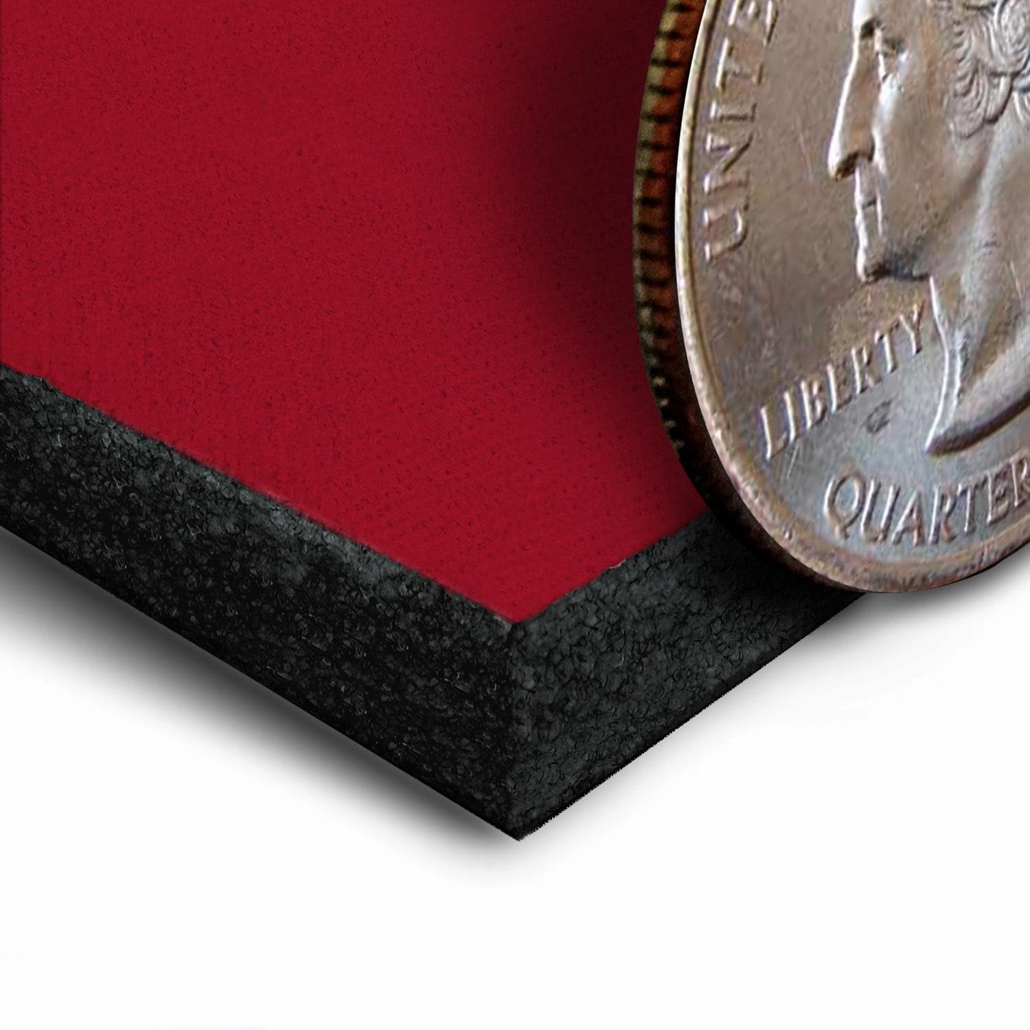 Coverking Custom Fit Rear Solid Bench Seat Cover for Select Ford F-250/350 Super Duty Models - Neosupreme (Red with Black Sides)