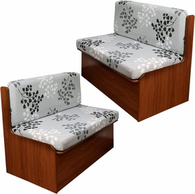 CRFATOP 2 Sets RV Dinette Cushion Covers Printed Camper Cushion Slipcover Stretch 2 Seat Sofa Chair Cover Furniture Protector for RV Camper Car Bench 2 Backrest Covers & 2 Bench Covers,07