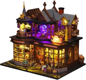 CRIOLPO DIY Miniature Dollhouse Kit with Furniture, 3D Wooden Craft Model, Mini Doll House Building Kit, Creative Room Design for Adults,for Home Decor, Fun and Engaging Activity - Magic Vault