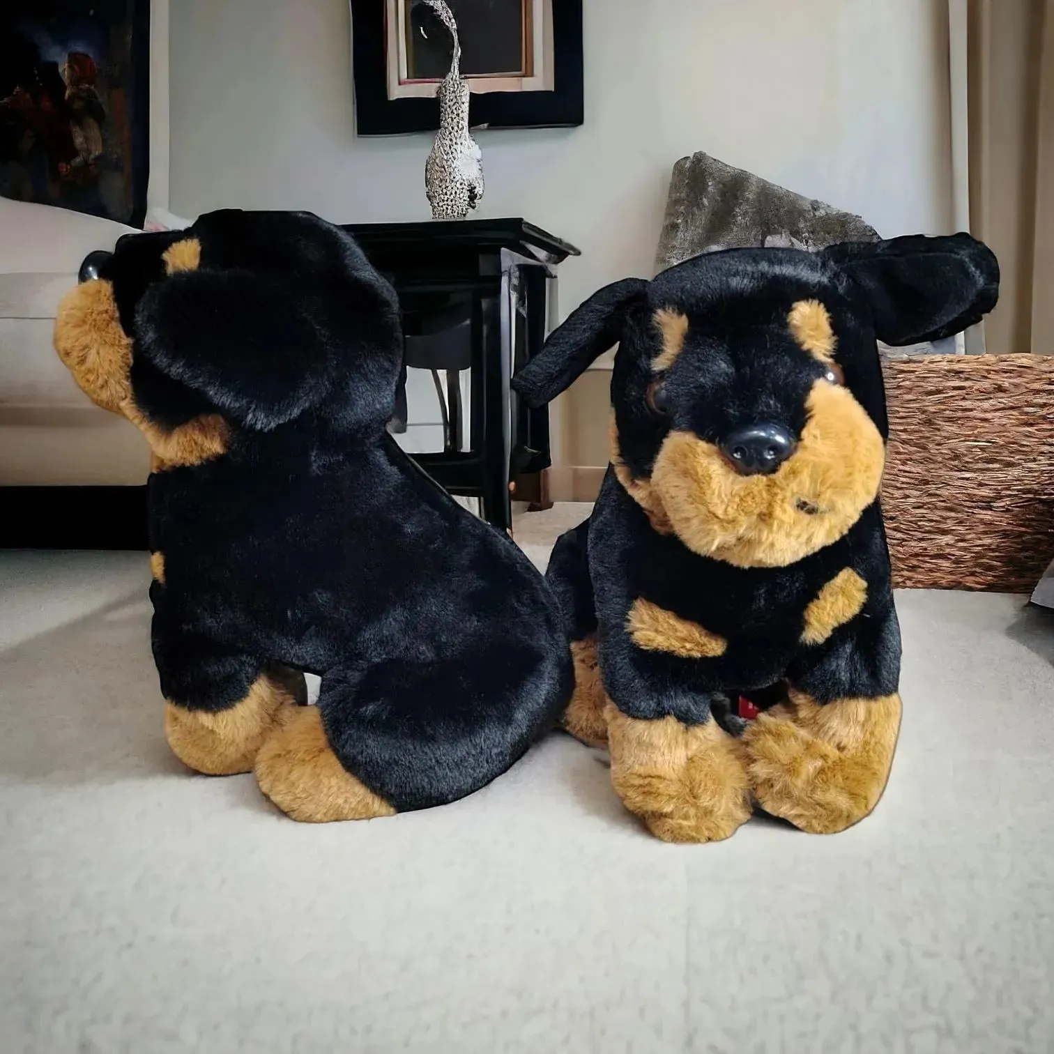 Cute Rottweiler Dog Plush Toy (35 cm)