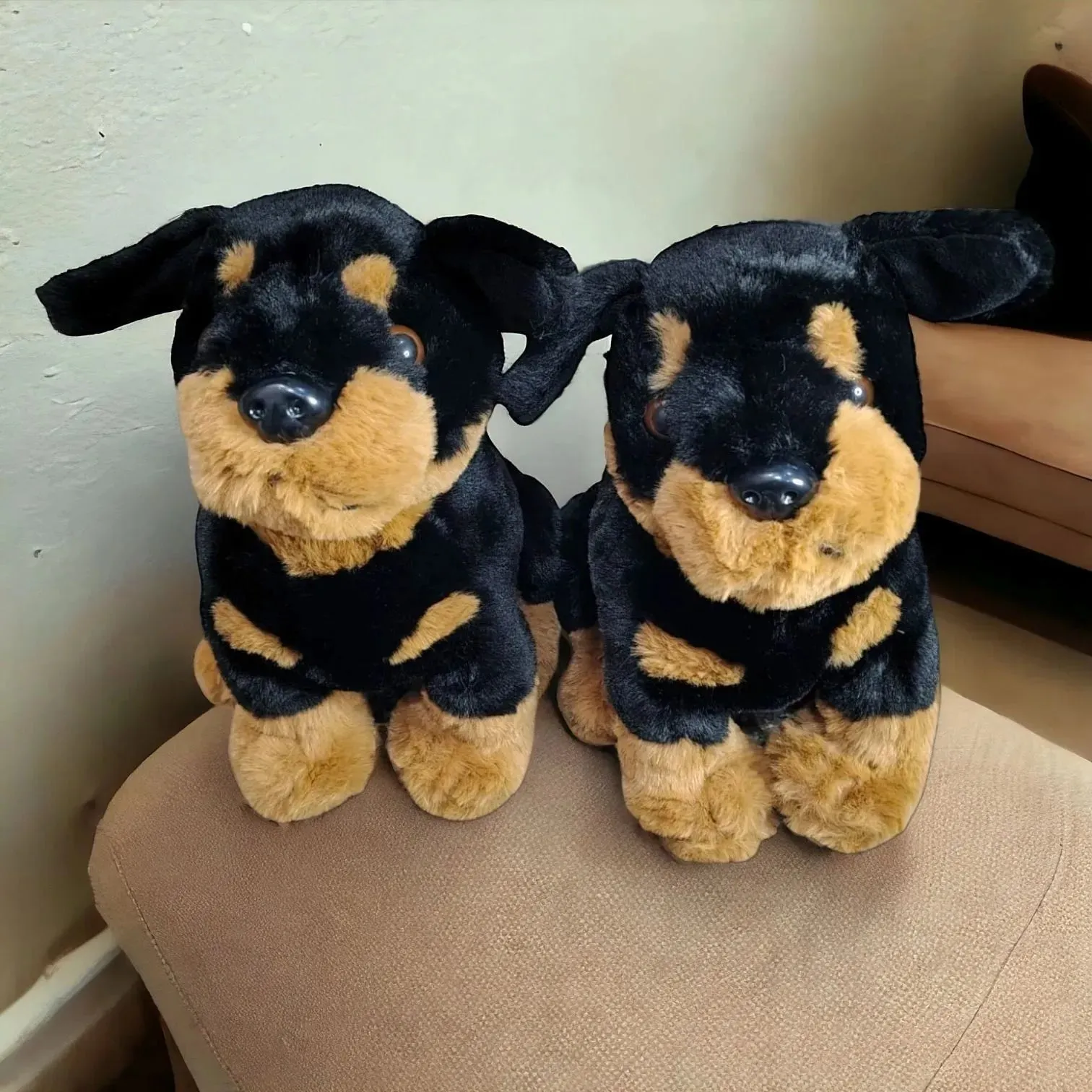 Cute Rottweiler Dog Plush Toy (35 cm)