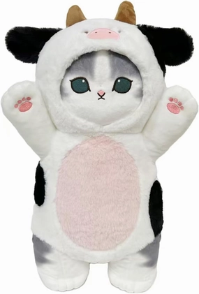 Cute cat Plush Toys 20", Soft Toys Pillow, Gifts for Girl and Boys, Home Decoration (Cow cat)