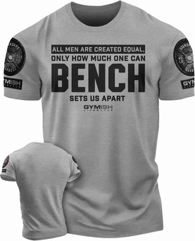 D R DETROIT REBELS Created Equal Bench Men's Graphic T-Shirts, Short Sleeve Sports Shirt