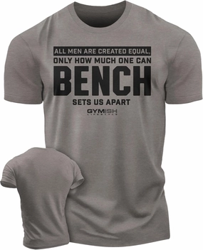 D R DETROIT REBELS Created Equal Bench Men's Graphic T-Shirts, Short Sleeve Sports Shirt