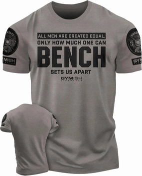 D R DETROIT REBELS Created Equal Bench Men's Graphic T-Shirts, Short Sleeve Sports Shirt