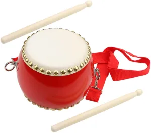 DECHOUS 1 Set Percussion Drum for Educational Music with Drum Sticks Safe and Durable for Early Learning and Skill Development