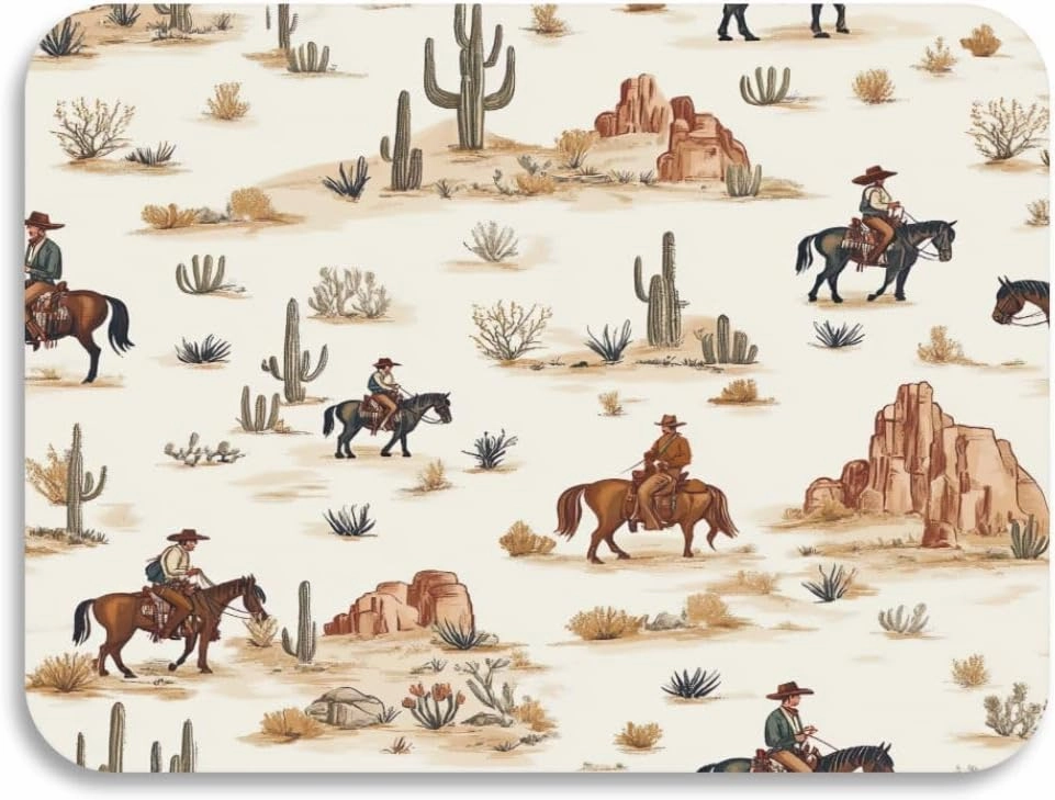 Desert Horseback Riding Dish Drying Mat for Kitchen Counter,Absorbent Kitchen Drying Mat Non-Slip Coffee Bar Mat Accessories 23.6x19.7inch