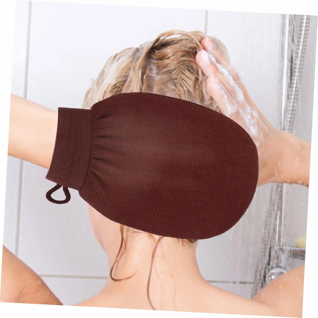 Didiseaon 4pcs Exfoliating Shower Gloves for Body Scrub Soft Bath Mittens for Spa Skin Cleansing and Dead Skin Removal Comfortable Use