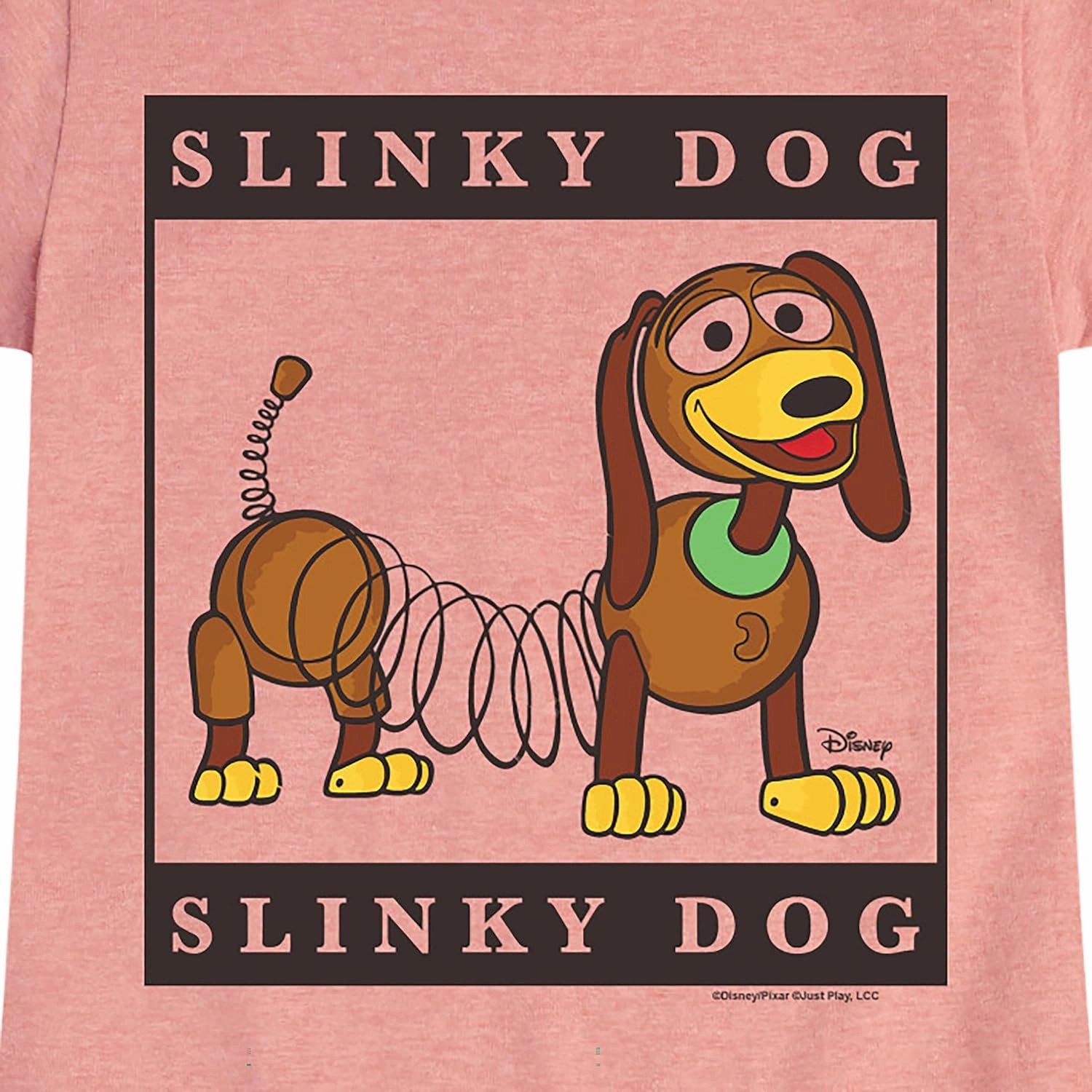 Disney - Toy Story 4 - Type Block Slinky - Toddler & Youth Girls Short Sleeve Graphic T-Shirt